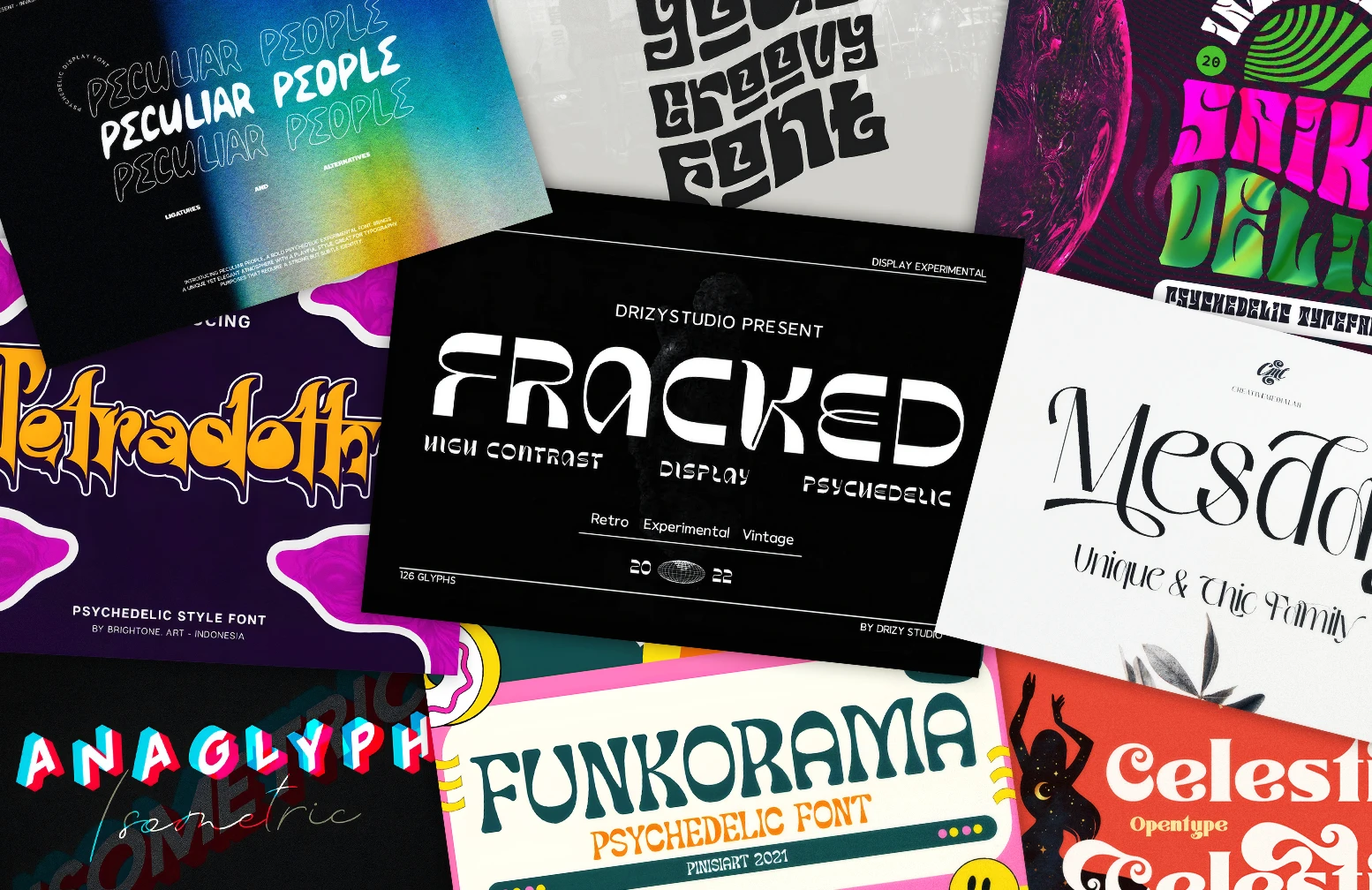 15 Irresistible Psychedelic Shapes and Fonts for Your Funky Design
